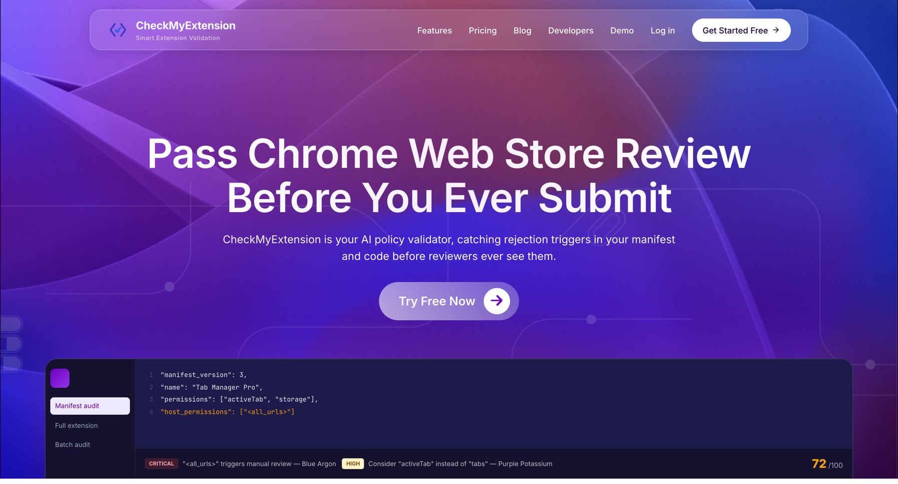 checkmyextension.in screenshot